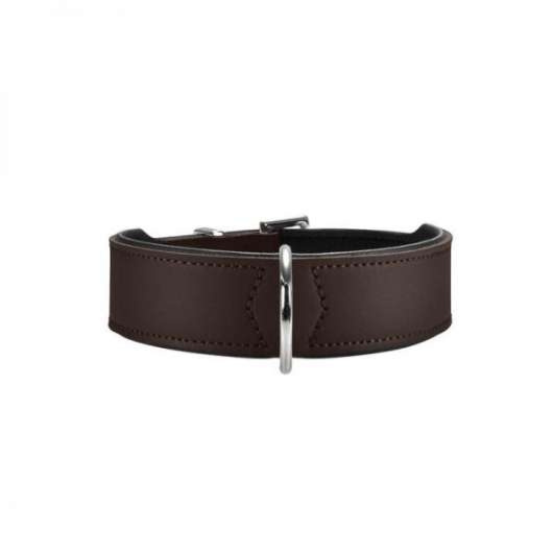 Lederhalsband Hunter Braun